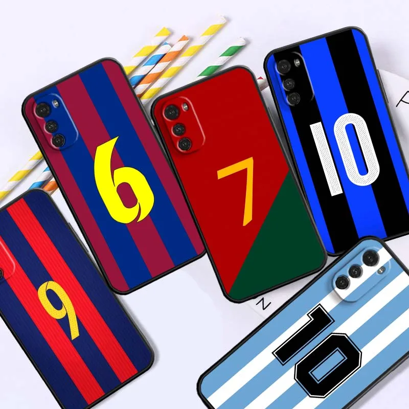 

Fashion jersey number Phone Case For Motorola G85 Edge 50 G24 G35 G14 G04 40 G72 G34 G31 G Stylus G54 G13 G32 5G Black