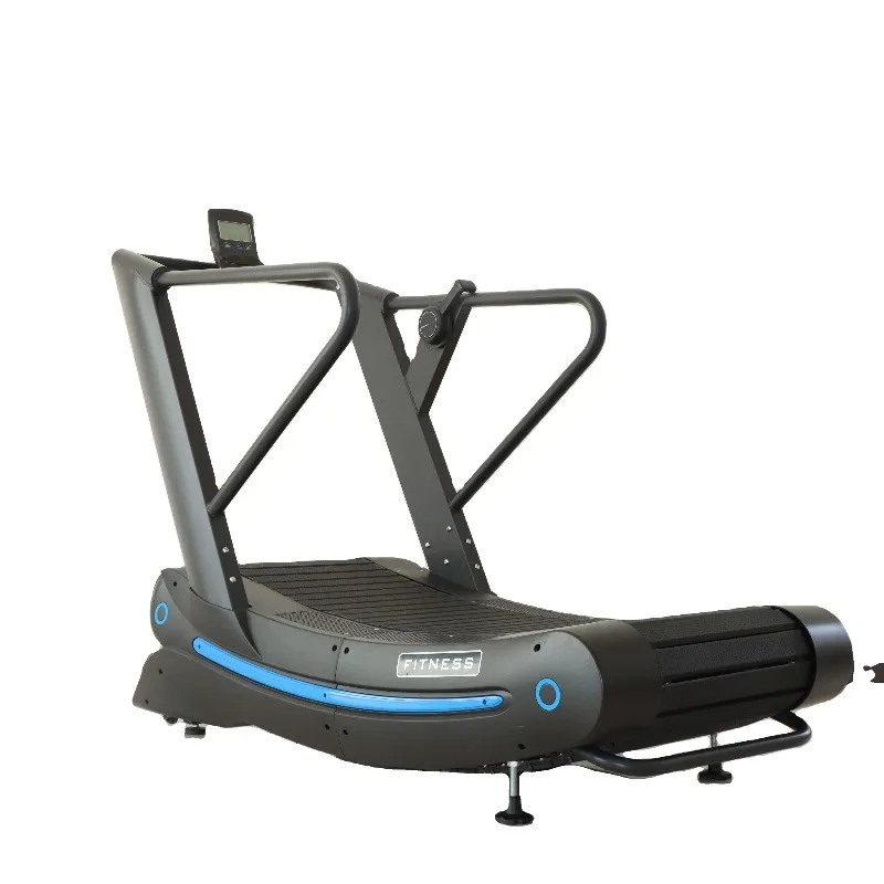 

10.28 Non-Motorized Commercial Cardio Training Workout Running Machine Mechanical Nylon/Aluminum Belt Curved Treadmill for Gym