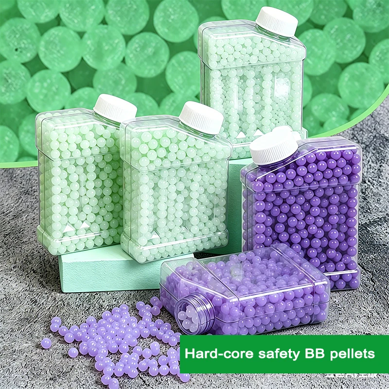 

22Z Luminous Green Purple Hard Plastic Bullets Non-toxic Premium Safe Hard Plastic Beads Outdoor Shooting Game Replacement Parts