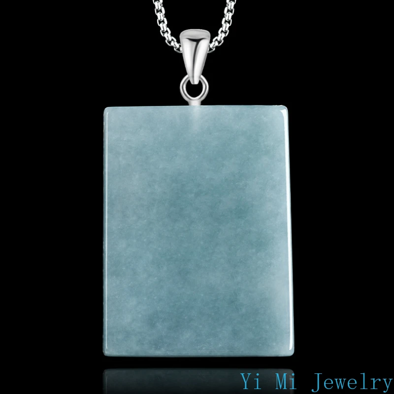 Genuine A-goods Jadeite Fu Wang Chong Di Buddha Southeast Asia Thailand Buddha Jade Pendant Men and Women Jewelry Pendant