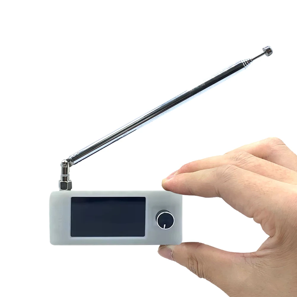 SI4732 0.5-108 ميجا هرتز جيب راديو صغير LSB USB AM FM راديو 1.9 بوصة IPS شاشة جميع الموجات راديو استقبال HF SW MW VHF راديو وهوائي