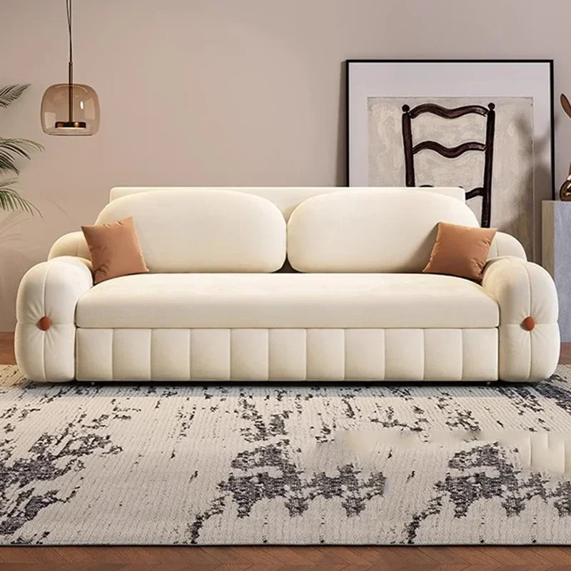 Sofá ergonómico de burbujas, suelo nórdico, cómodo sofá rosa para sala de estar, Sillon reclinable de lujo, Muebles de salón