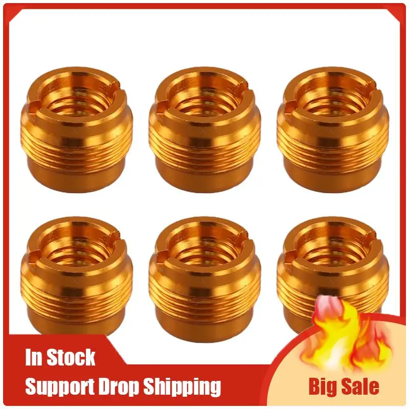 أفضل العروض 6 قطع أنثى الخيوط الجوز المسمار محولات ميكروفون حامل قصاصة محولات الجوز لميكروفون حامل ميكروفون