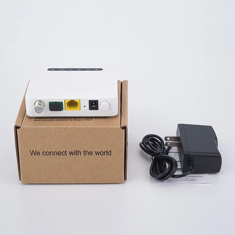 ZISA OP151-RF-C FTTH 1GE XPon ONU CATV 1 Port Gigabit Ethernet Fiber Optical Network Terminal ONT Modem CATV