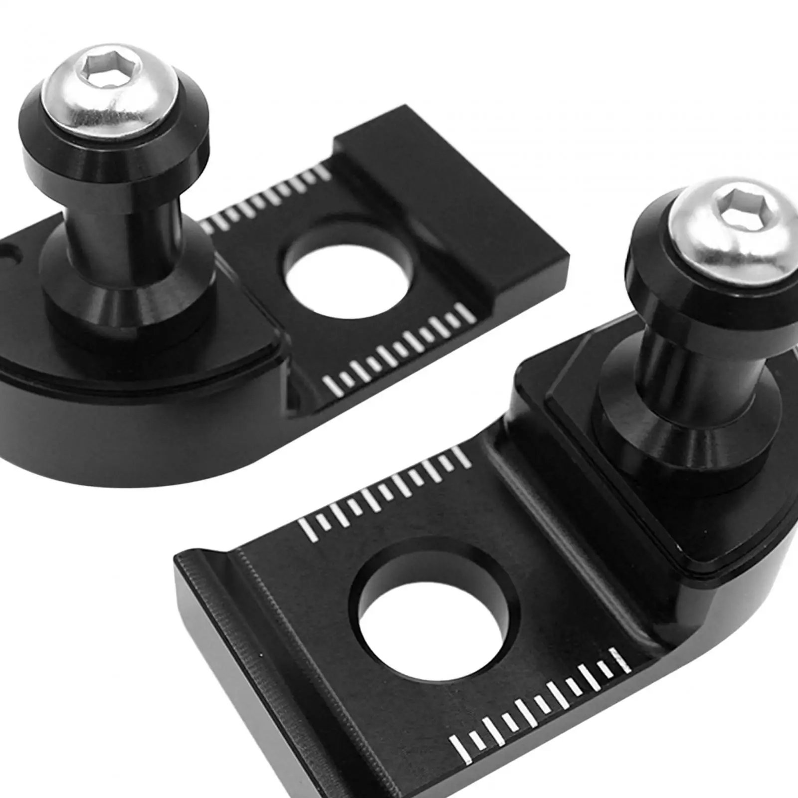

2Pcs Chain Adjuster Block Compatible Accessories Aluminum Alloy Universal Black for Tracer 900 GT 2019-2020 FJ09 2017