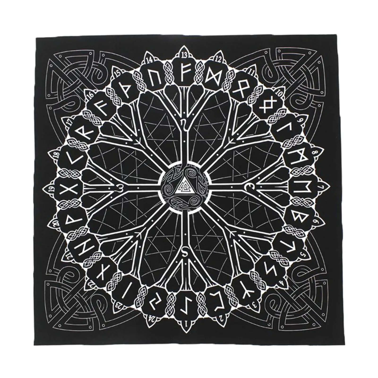 Casting Viking Altar Divination Witch Cards Tablecloth Tapestry for Lovers