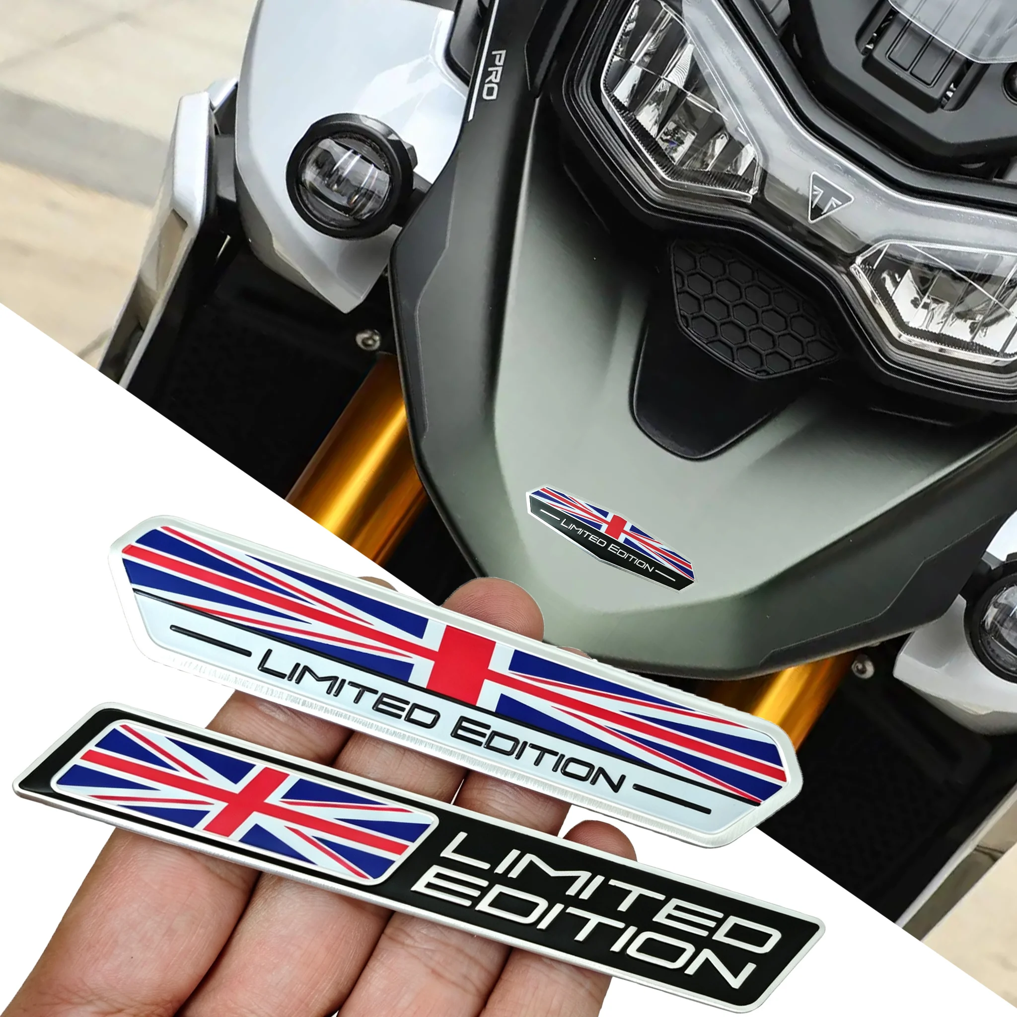 

British Flag Emblem Badge Aluminum Great Britain Limited Edition Motorcycle Sticker Car Trunk Door Decoration Motorcycle Decal