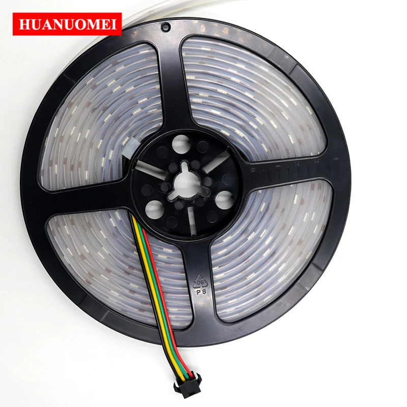 Addressable 48LEDs/M SK9822 RGB LED Flexible Neon Light Wall Decoration Full Color 5050 SMD Digital Tape Room Outdoor Pixel Lamp