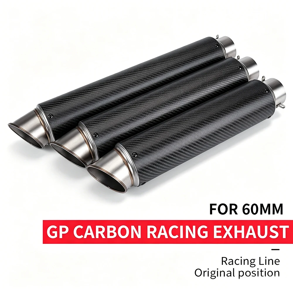 

60mm for GP motorcycle exhaust muffler for motorcycle Best Quality Stainless steel exhaust pipe suitable