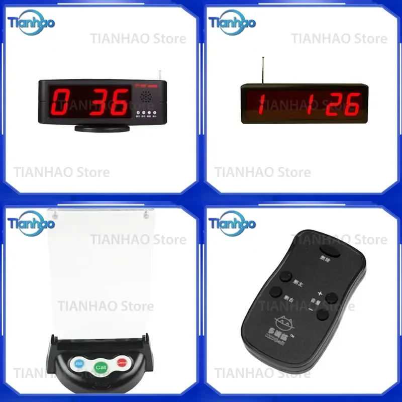 for Hot Sales Fast Food Restaurant Pager Calling System Wireless Call Bell Service Alert Device Kitchen Dining Table