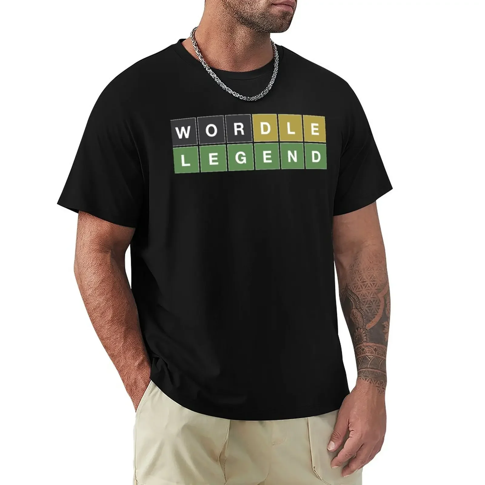 

Wordle Legend (Wordle Style) T-Shirt plus size tops customizeds oversizeds mens t shirts casual stylish