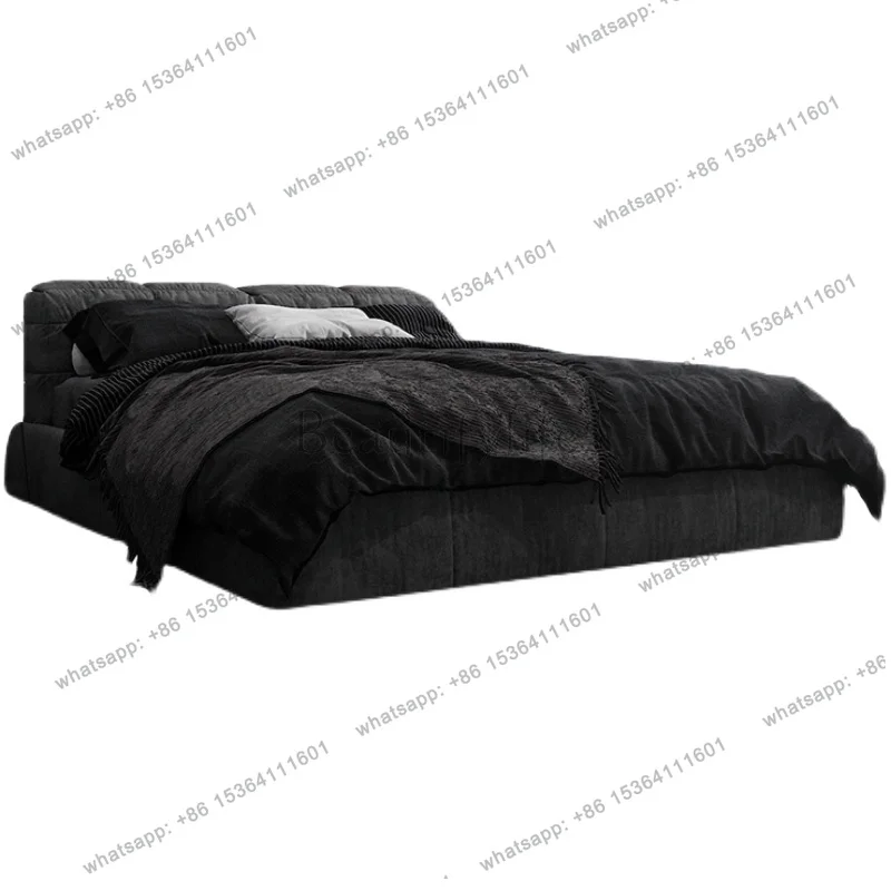 Modern Luxury Bed Ltalian Style Minimalist Double Apartment European Bed Wedding Quality Aesthetics Muebles Bedroom Furniture
