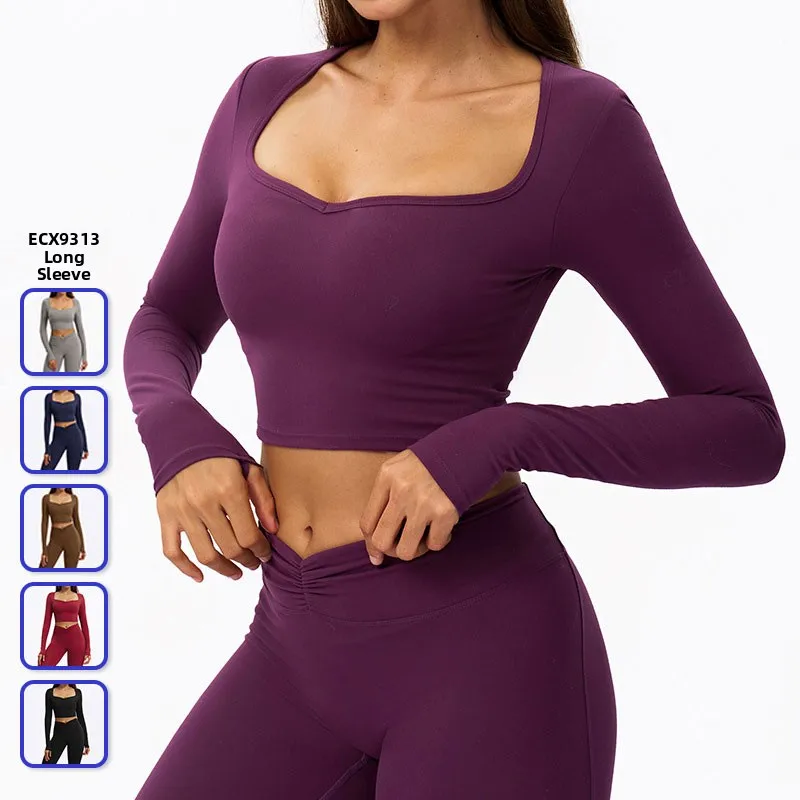 

Зимний длинный све Fce Yoga Fitn, костюм для бега, повседневный спортивный топ, женский длинный комплект, юбка из хлопка, амиака