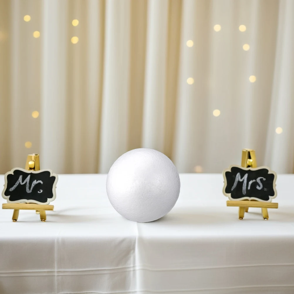 

4Pcs 15Cm White DIY Craft Balls Resistant to Damage Longlasting Use for Various Creative Projects Ornament Balls for Crafts