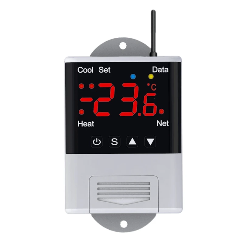 WIFI サーモスタット 110V-230VAC デジタル温度電話アプリリモコン DS18B20 ドロップシッピング