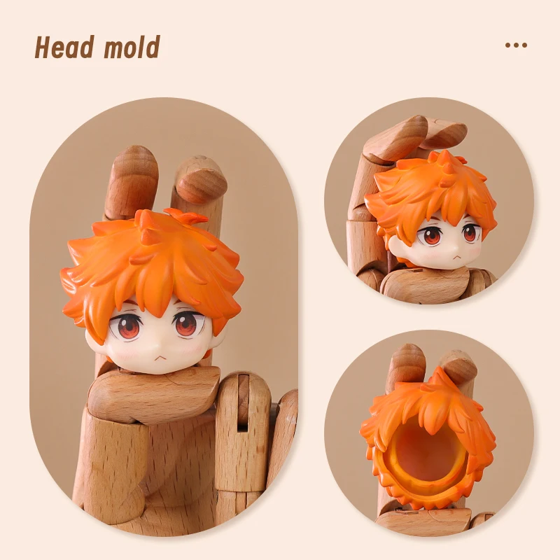 Ob11 Doll Plastic Hair Replacement Doll Hair Head Mold Akcesoria do Obitsu11 Gsc Body 1/12 Bjd Head Shell Doll Body Boy Girl