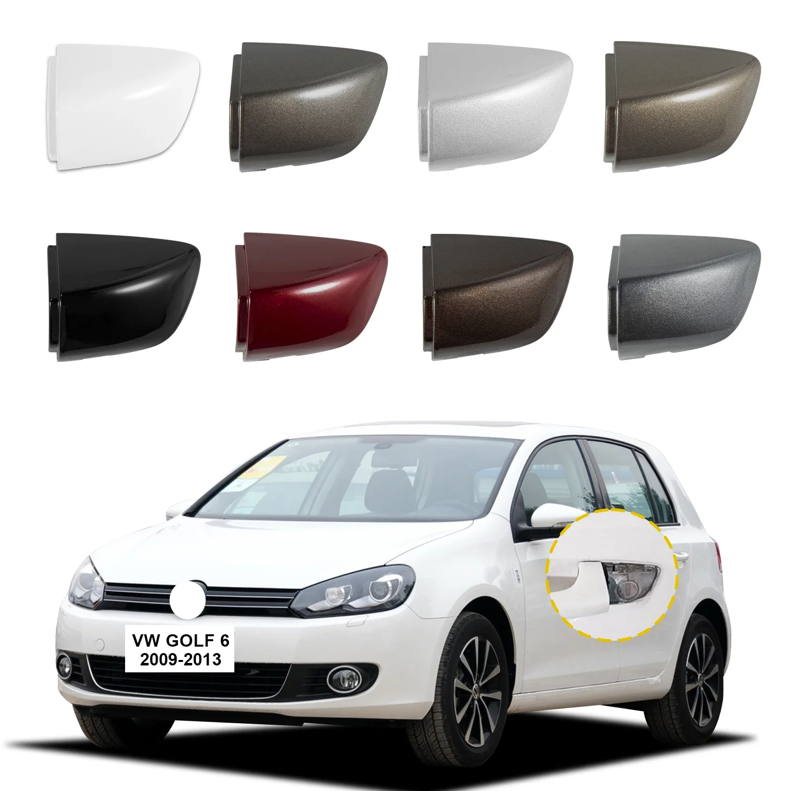 

Door Handle Cover Cap Compatible With VW Golf 6 Passat Scirocco Sharan Skoda Superb Seat Alhambra 1K8837879 5KD837879 Key Cap