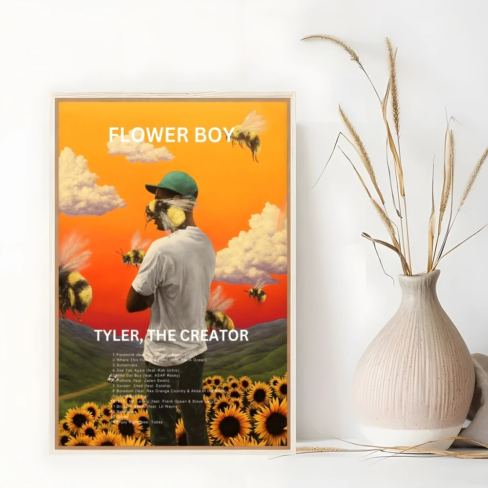 مغني الراب T-Tyler الخالق اللوحة الخط مقاوم للماء التجاعيد الحرة جدار الفن غرفة المعيشة غرفة نوم ديكور المنزل الجمالي #5