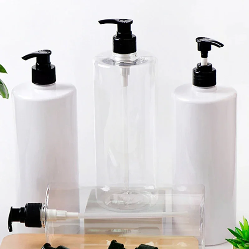 1 Stuks 1000 Ml Zeepdispenser Voor Badkamer Grote Capaciteit Shampoo Douchegel Flessen Hervulbare Lotion Vloeibare Opslag container   ﻿