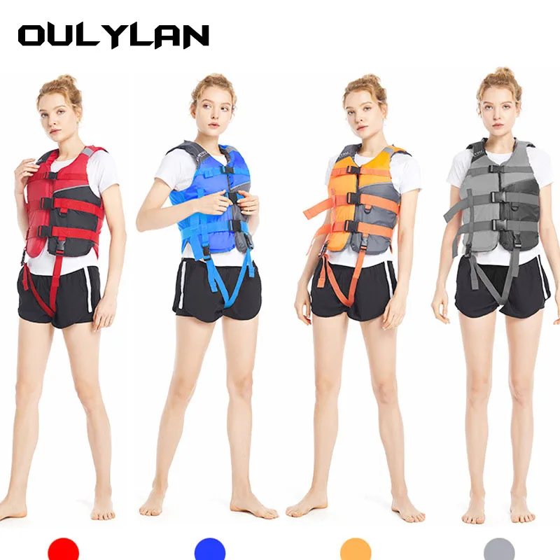 

Спасательный жилет для взрослых Oulylan, комплект для катания на лодке, лыжах, рафтинга, плавания, вождения, каякинга, костюм для выживания