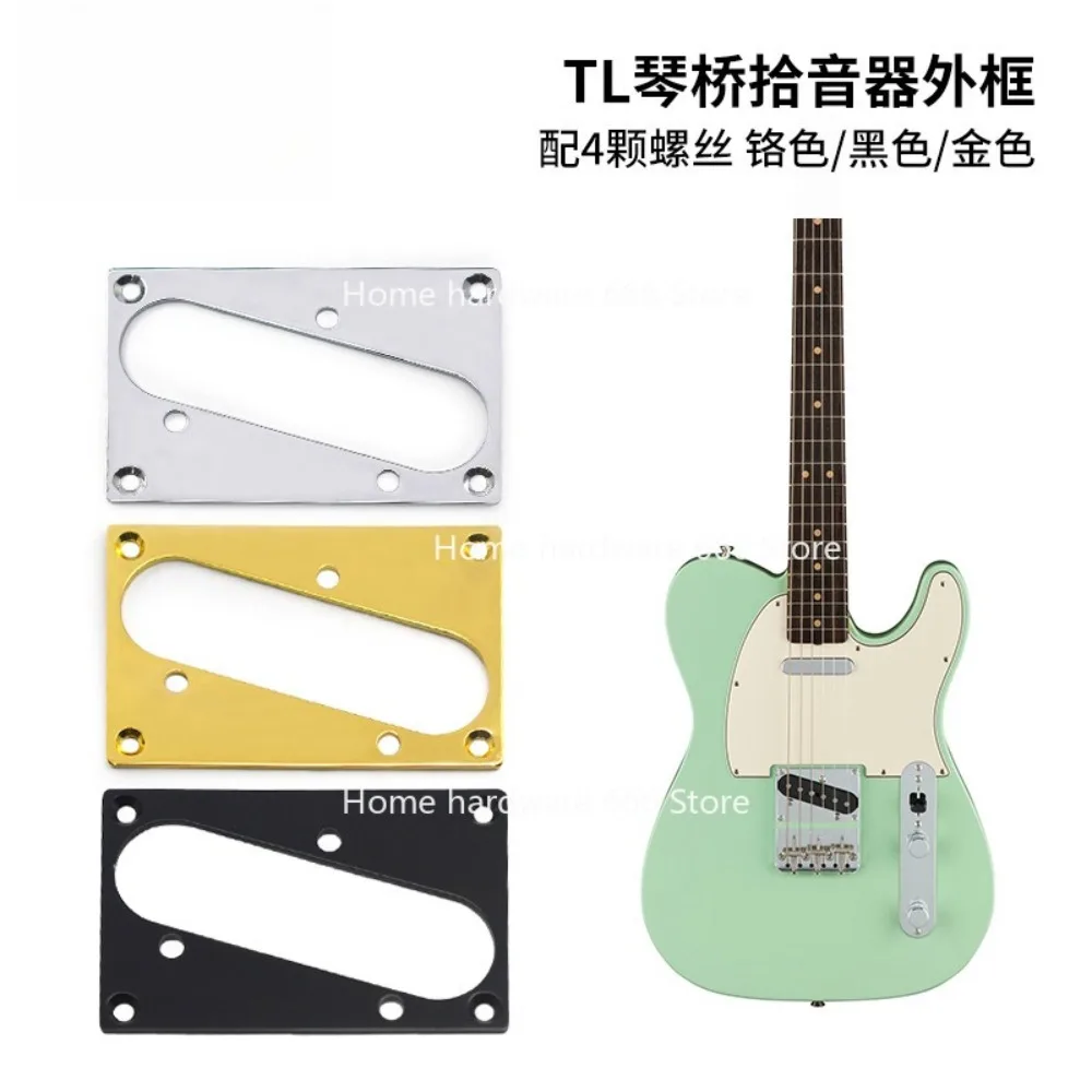 TL Piano Bridge Pickup Independent Frame, Metal Pickup Frame 77x50MM Split Frame, Black Gold