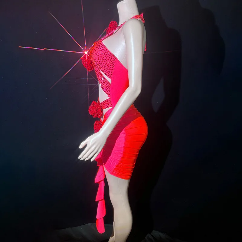 زي ملهى ليلي بار حفلة عيد ميلاد صور زي شاطئ البحر عطلة نموذج المنصة Vestidos De Fiesta De Lujo فساتين لحضور الحفلات الموسيقية الفاخرة