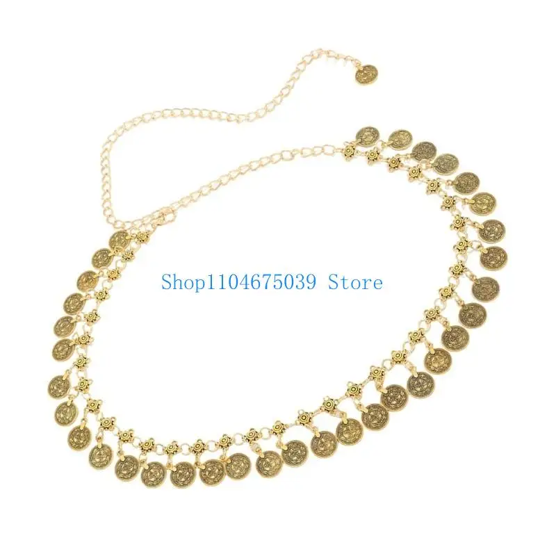 

5asd универсальная металлическая поясная цепочка в этническом стиле, пояс, аксессуар для тела для музыкальных фестивалей