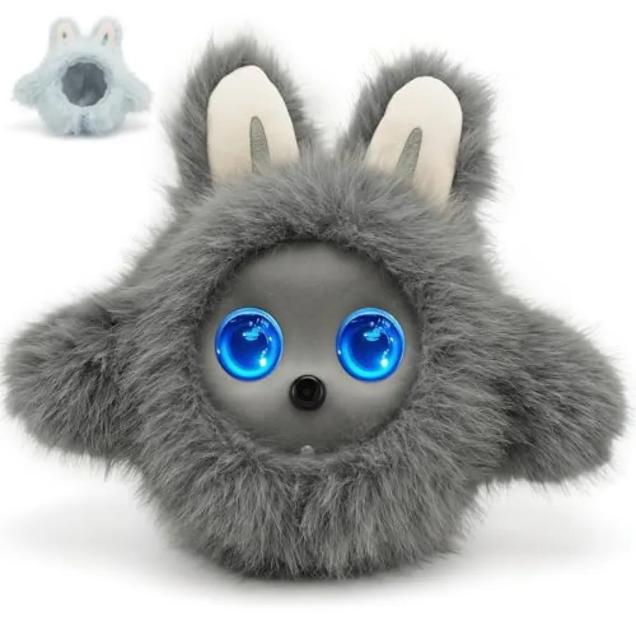 Mascota Robótica Inteligente con IA para el Hogar y la Oficina: Cubierta Suave, Interacción Multimodal, Conversación por Voz, Pantalla LCD con Sensor Táctil, Comunicación Emocional