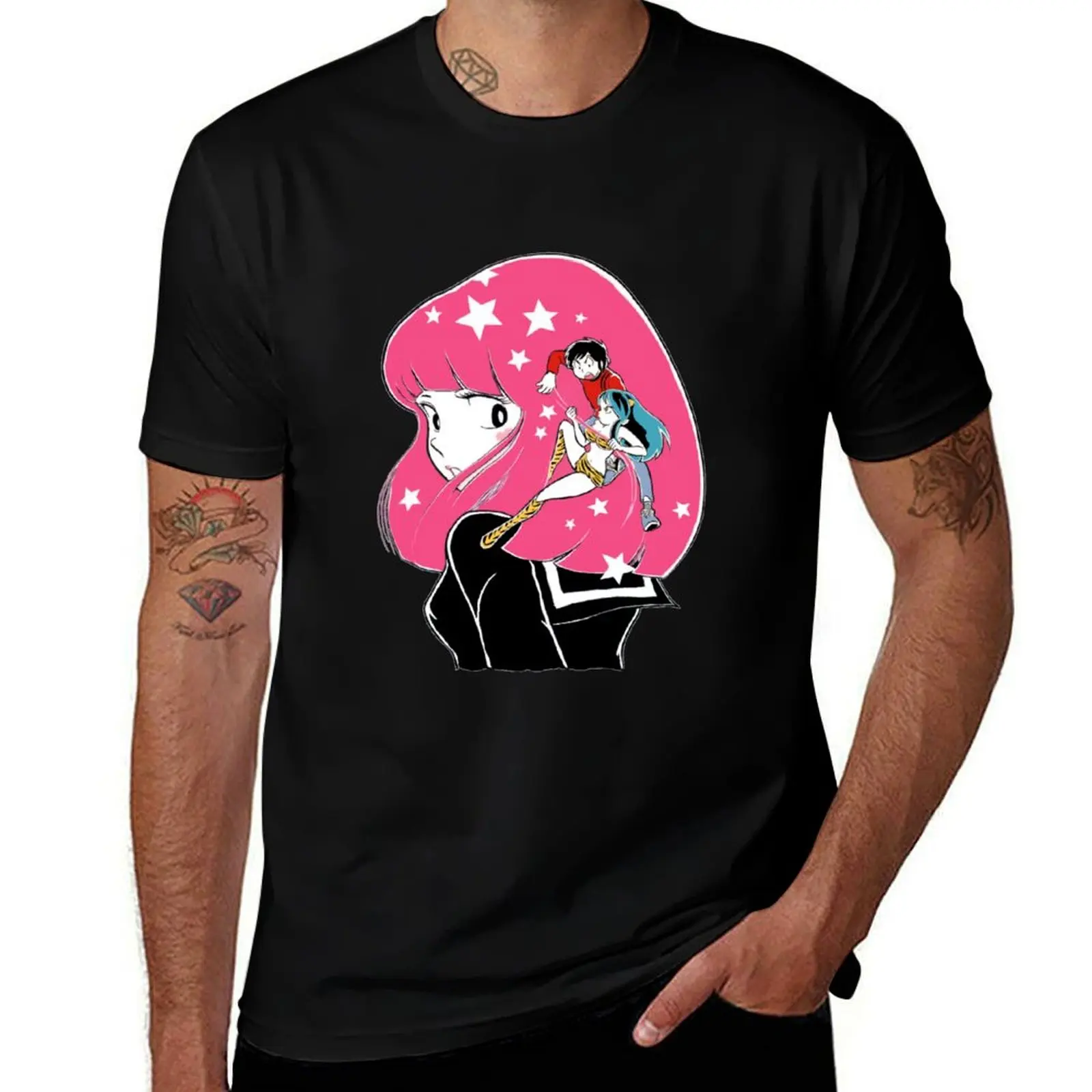 

Lum & Shinobu Urusei Yatsura T-Shirt t shirt man casual man t shirt summer T-Shirt