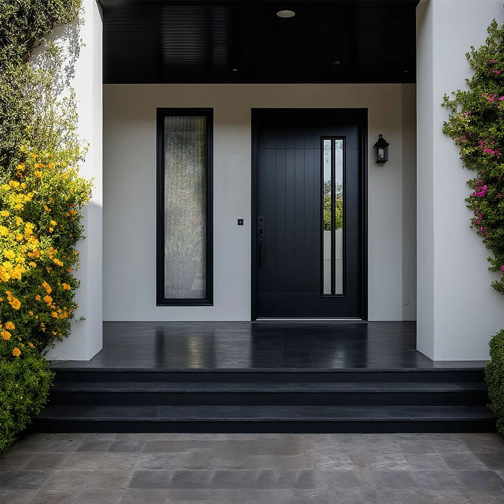 

Sixinalu Входная дверь безопасности Передний вход Внешний интерьер Двойная створка Дверные ворота Домашний декор Пользовательский алюминий Настроить