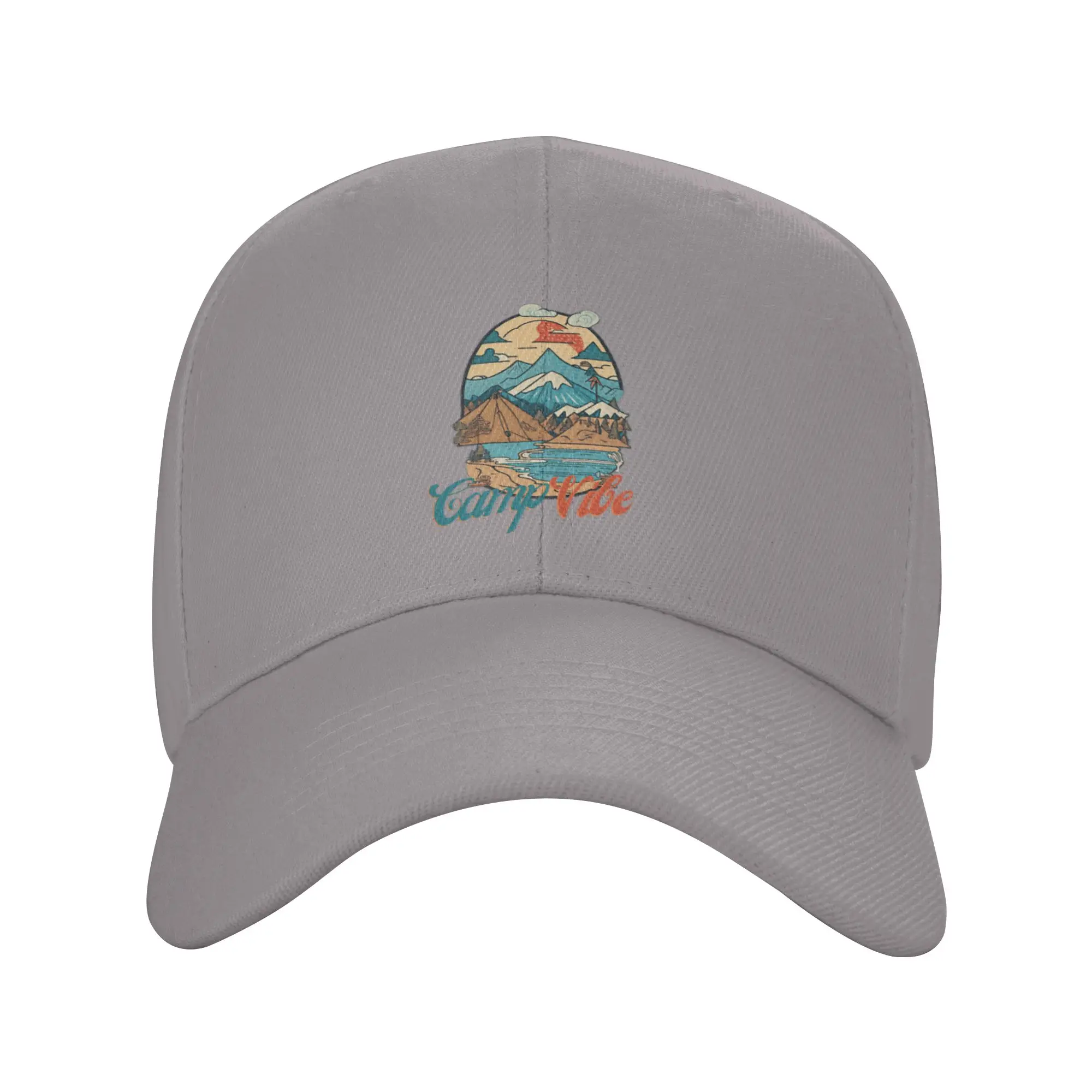 Hot Sale Retro Mountain Camp Vibe Baseball Cap  Relaxed Fit Hats For Women  Running Hats For Women