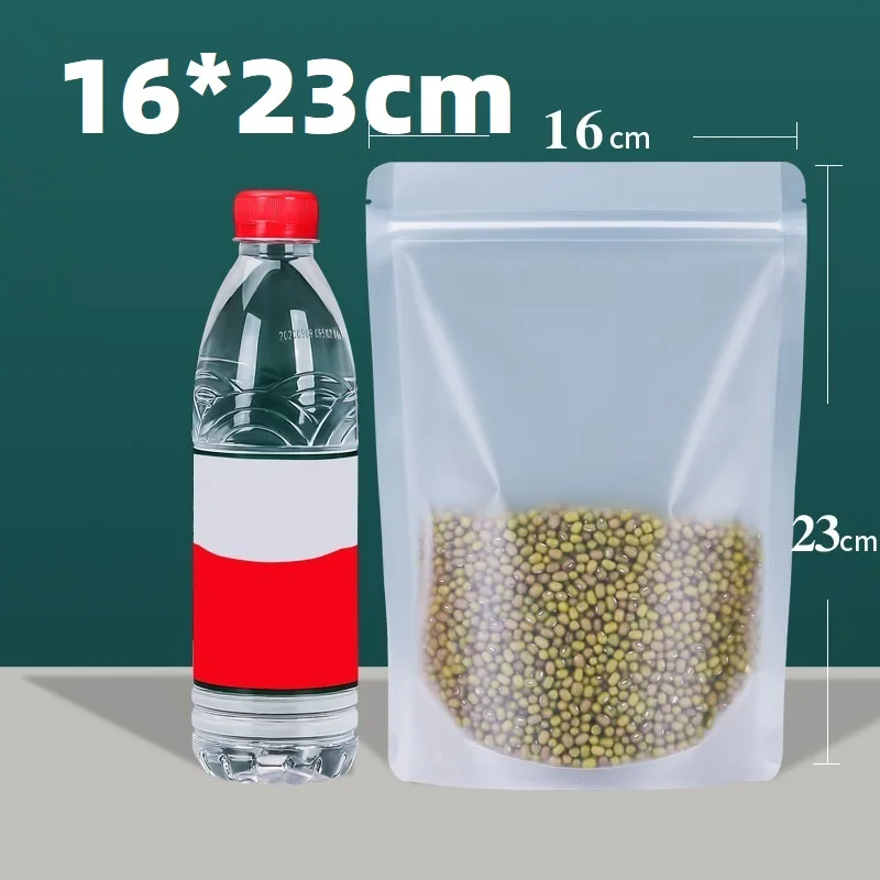 10 шт., 16x23 см, высококачественные пакеты на молнии для хранения чая, кофе и сухих продуктов с прочным уплотнением и прозрачным дизайном