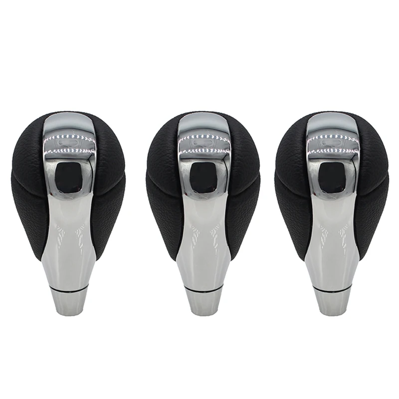 3X Car Automatic Gear Shift Stick Knob Shifter Head For Lexus ES300 IS250 LS400 Toyota Estima Matrix Hilux Chrome