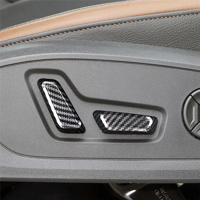 أزرار تعديل مقعد من ألياف الكربون يغطي زخرفة الكسوة للملحقات الداخلية Q3 2019-2023