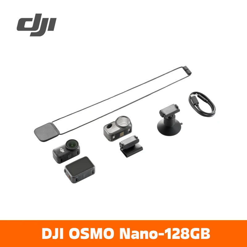 DJI Osmo Nano Bundel Standaard Klein 4K/60fps Vlog Camera & 143 °   Breed FOV Volledig nieuwe 1/1.3" sensor Dubbele DJI-microfoons
