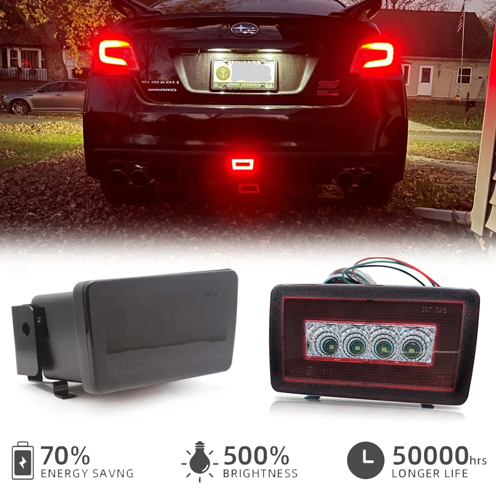 

1 шт., светодиодный стоп-отражатель заднего бампера с бесплатной ошибкой для Subaru WRX STI Impreza GJ GP XV Crosstrek, аксессуары для автомобильной бирки