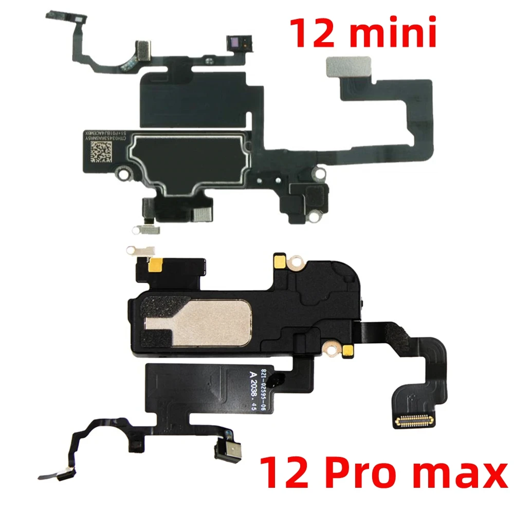 1Pcs Earpiece With Proximity Light Sensor Flex Cable For iPhone X XR XS MAX 11 12 Pro max Mini Ear Speaker Replacement Parts image 2