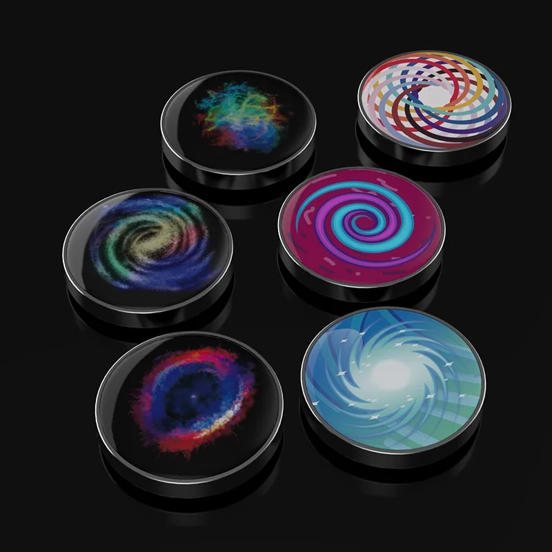 Galaxy Star Stainles Steel Decompression Gyroscope Toy Stress resistant Metal Fingertip Rotating Gyroscope Table Children's Gift