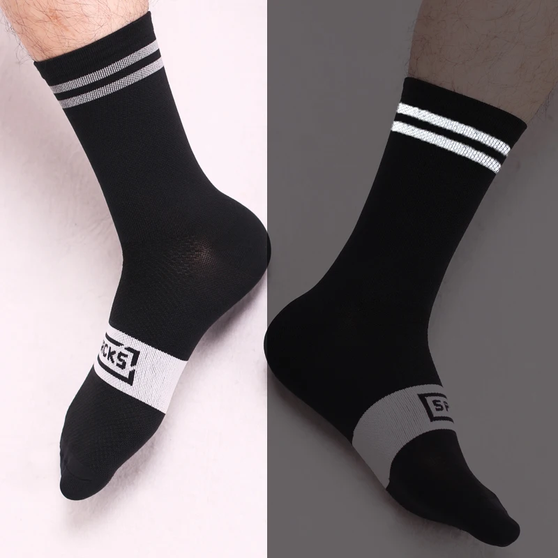 

PCycling Bicycle Riding Competitive Socks Reflective Quick-drying Breathable Mid-tube Socks Off-road Road Mountain Bike