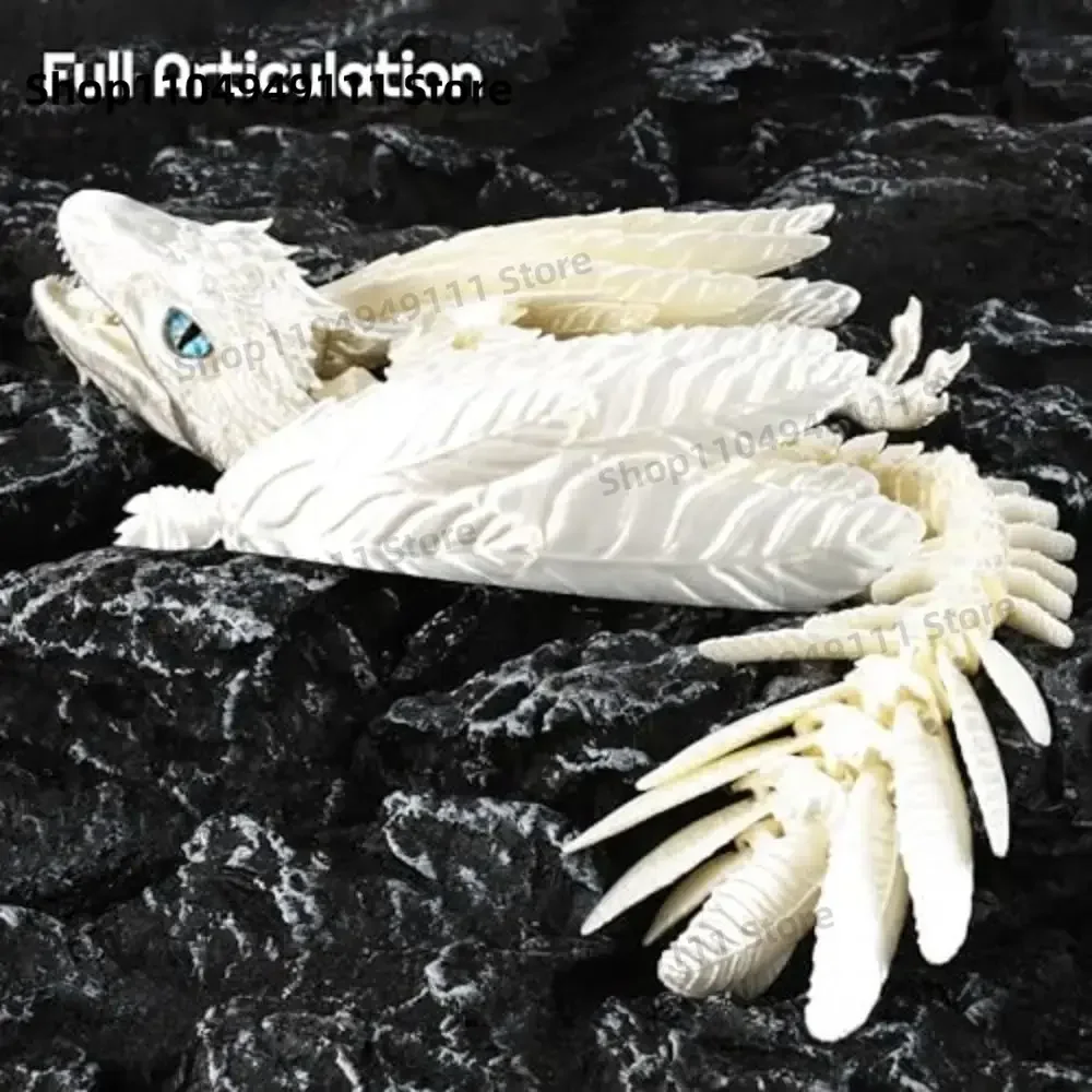 

3D Printed 3D Printed Dragon Joint Creative Toy Flying Dragon Dinosaur Creative Toy Home Office Ornament