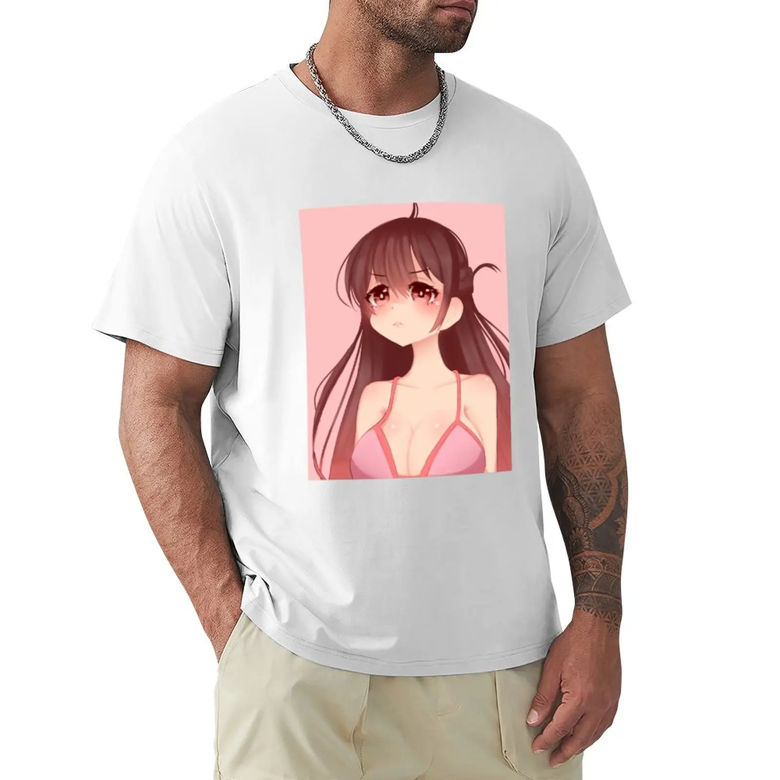 Rent a girlfriend Chizuru Ichinose T-shirt summer tops sweat aesthetic clothes kawaii clothes tshirts for men