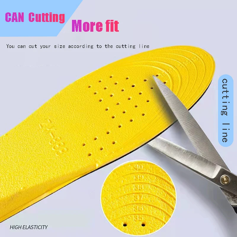 1.5-3.5cm Invisiable Height Increase Insoles for Women Men Orthopedic Insoles Breathable Shock Absorption Shoes Pads Feet Care