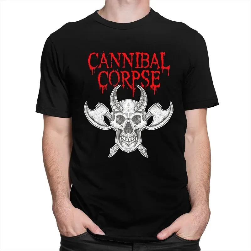 Custom Classic Death Metal Cannibal Corpse T Shirts Men Short Sleeved T-shirt Graphic Tee Tops Cotton Regular Fit Tshirts Merch