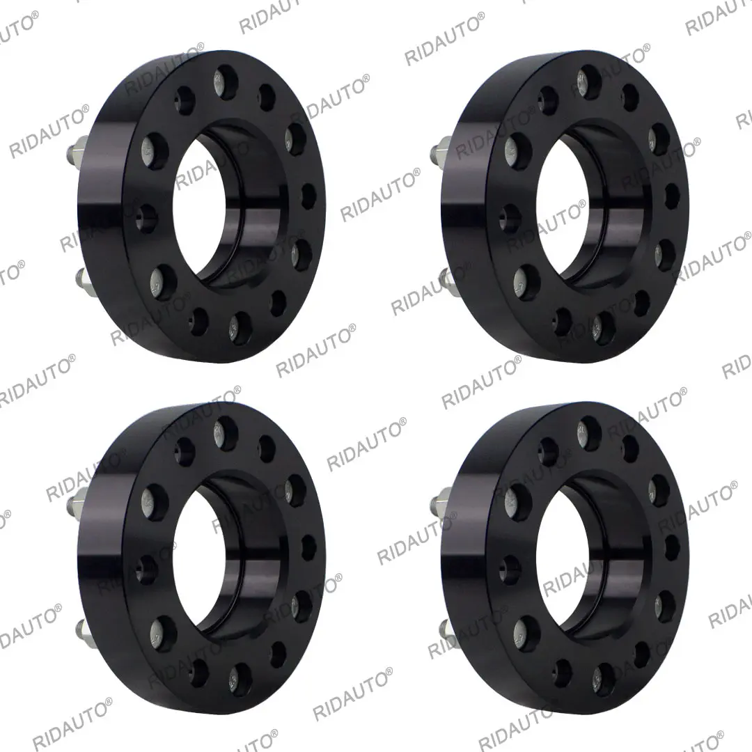 For FORD RANGER EVEREST BT50  6 x 139.7 CB 93.1 WITH M12 X 1.5 OPEN NUTS IN BLACK 35mm Thickness BOLT ON HUB CENTRIC SPACERS