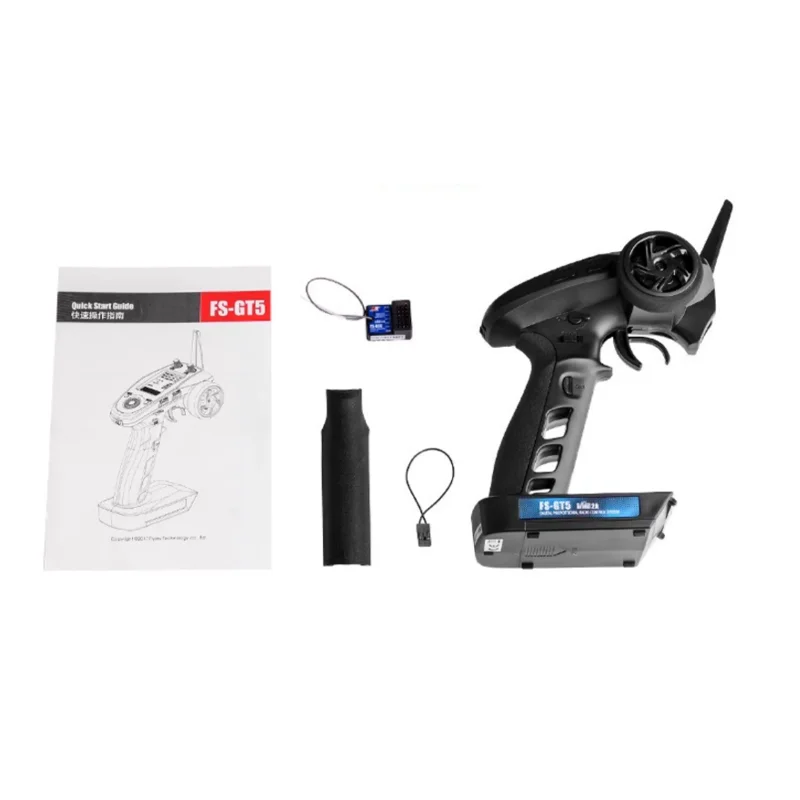 FlySky FS-GT5 2.4GHz 6CH AFHDS 2A RC Transmitter with FS-BS6 Gyro Receiver for RC Car Crawler Boat Tank Racing Models