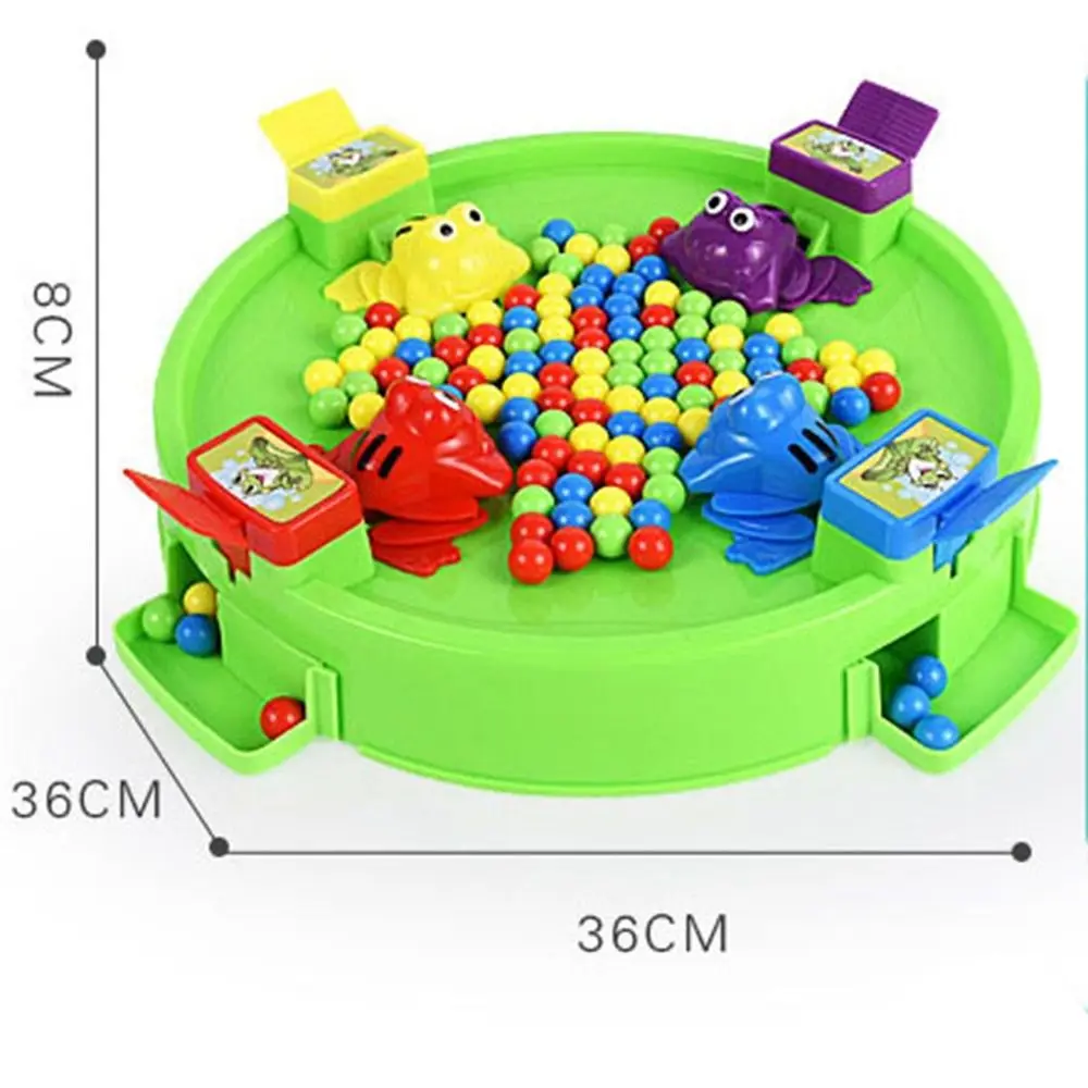 Colorful Beads Frog Eating Bean Toy Plastic 6 Styles Frog Snatching Bean Adult Stress Relief Tabletop Games Party Game