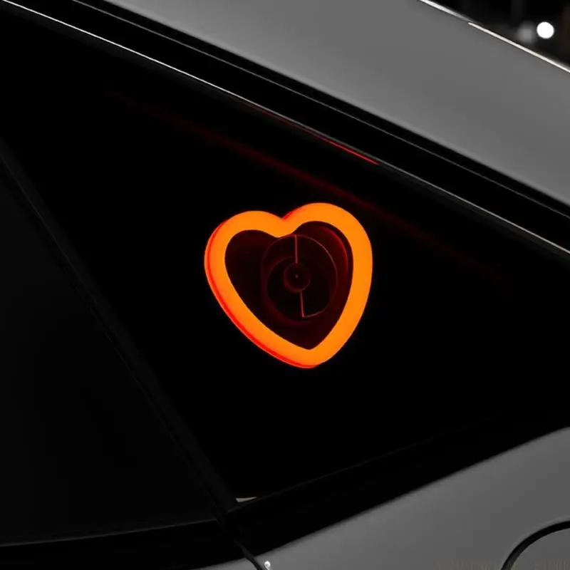 

J0MA в форме сердца, треугольное окно автомобиля, декоративный светильник, многоцветный светодиодный USB-питание для улучшения