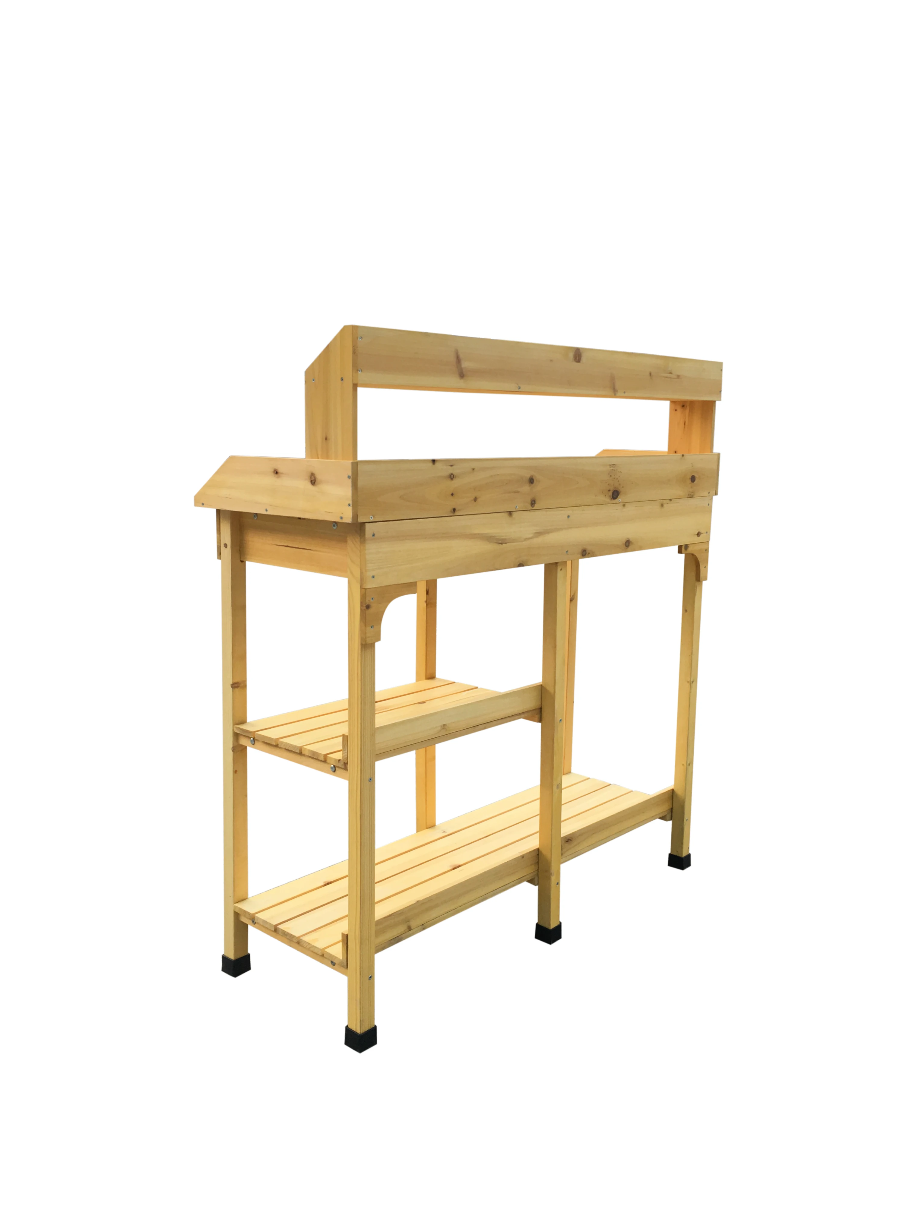 싱크대가 있는 나무 재질의 화분 작업대, 선반이 있는  - Woodworking Work Table 리뷰 및 가격