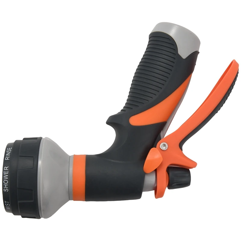 ท่อหัวฉีดหัวฉีดน้ำหัวฉีดน้ำรั่วความดันสูงทนทาน8รูปแบบสำหรับรดน้ำต้นไม้ล้างรถรถ PE