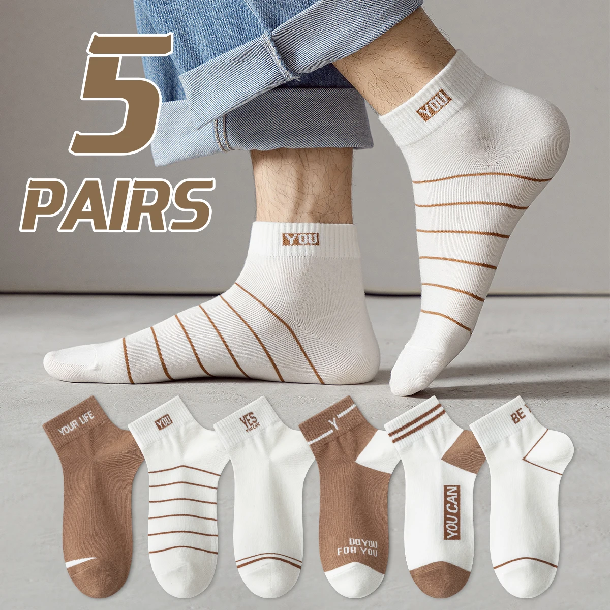 5 Pairs Of Men's Sp… - image